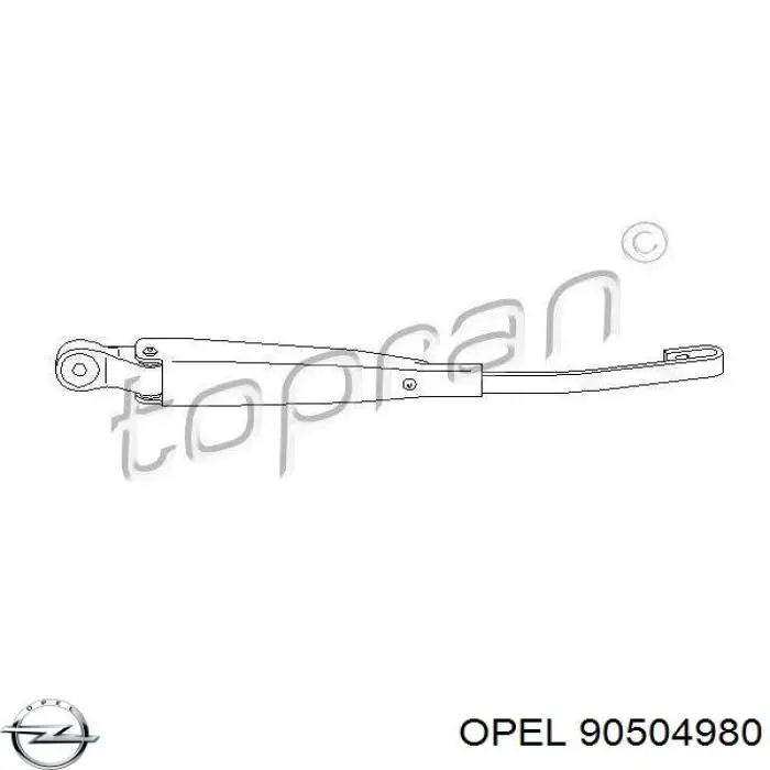 Рычаг-поводок стеклоочистителя заднего стекла Opel 90504980