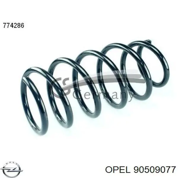 Передняя пружина 90509077 Opel