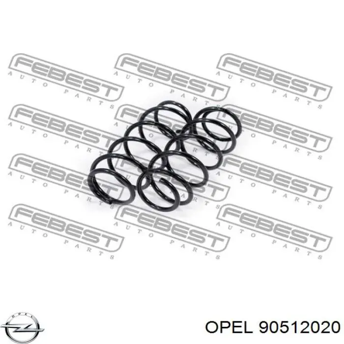 Купить 90512020 Opel Винтовая пружина подвеска