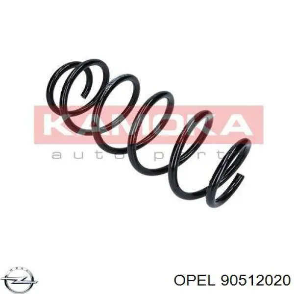 90512020 Opel Пружина передней подвески