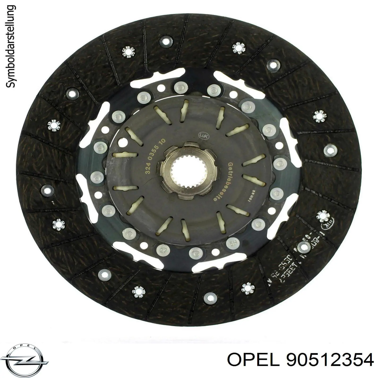 90512354 Opel cesta de embraiagem