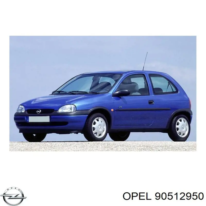90512950 Opel Бампер передний в сборе