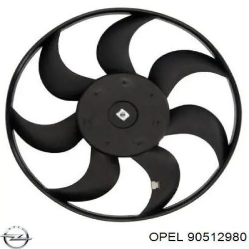 Электровентилятор охлаждения в сборе Opel 90512980 цена, от 35.99 USD