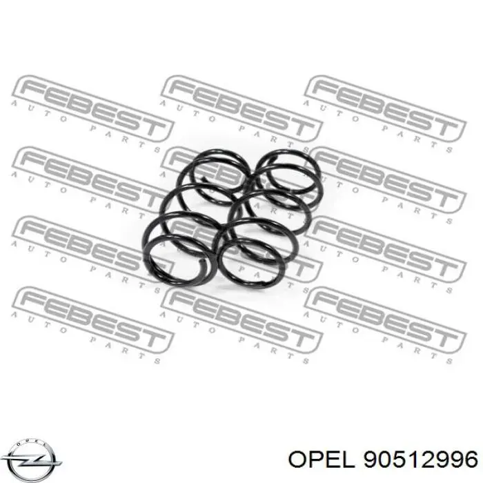 Купить 90512996 Opel Винтовая пружина подвеска