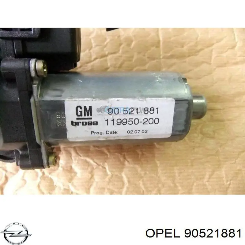 Мотор стеклоподъемника двери передней левой 6207047 Opel