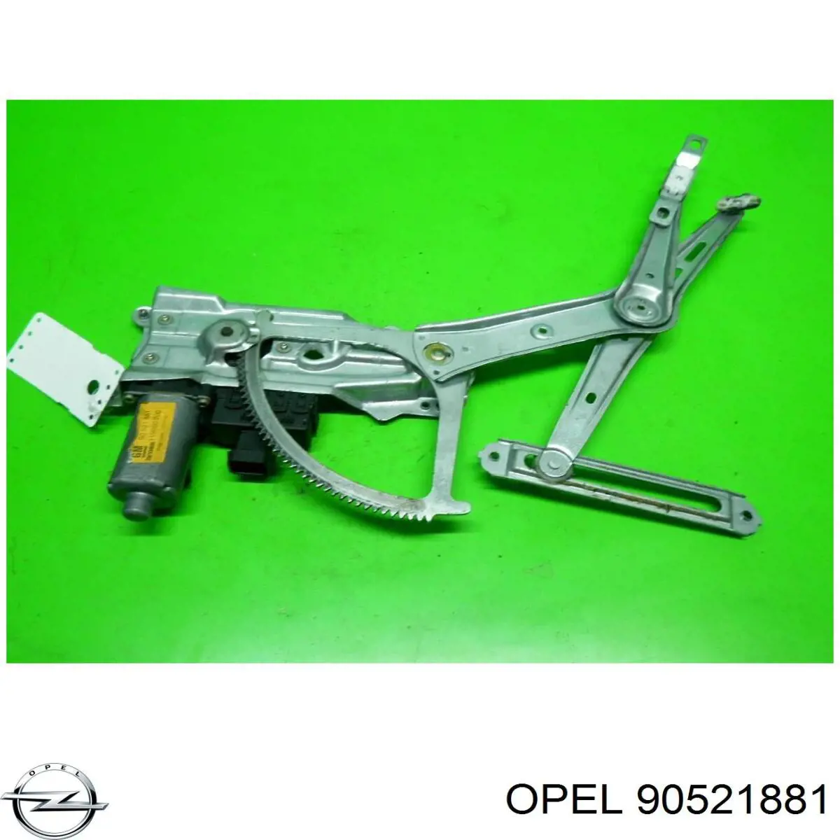90521881 Opel motor de acionamento de vidro da porta dianteira esquerda