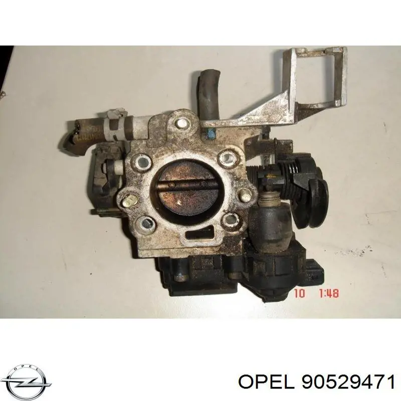 5825214 Opel válvula de borboleta montada