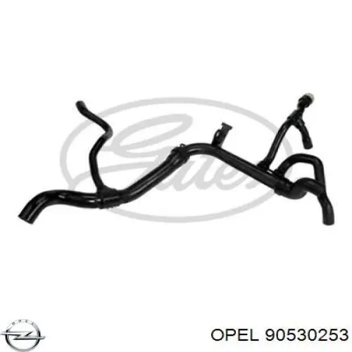 Нижний шлаг радиатора охлаждения 90530253 Opel