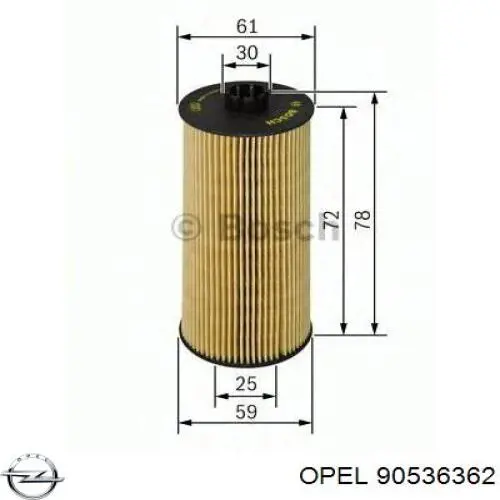 Фильтр очистки масла центробежный Opel 90536362 цена, от 4.23 USD