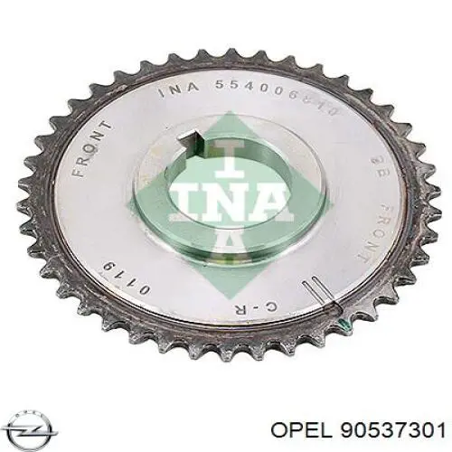 90537301 Opel engrenagem de cadeia da roda dentada de acionamento de cambota de motor