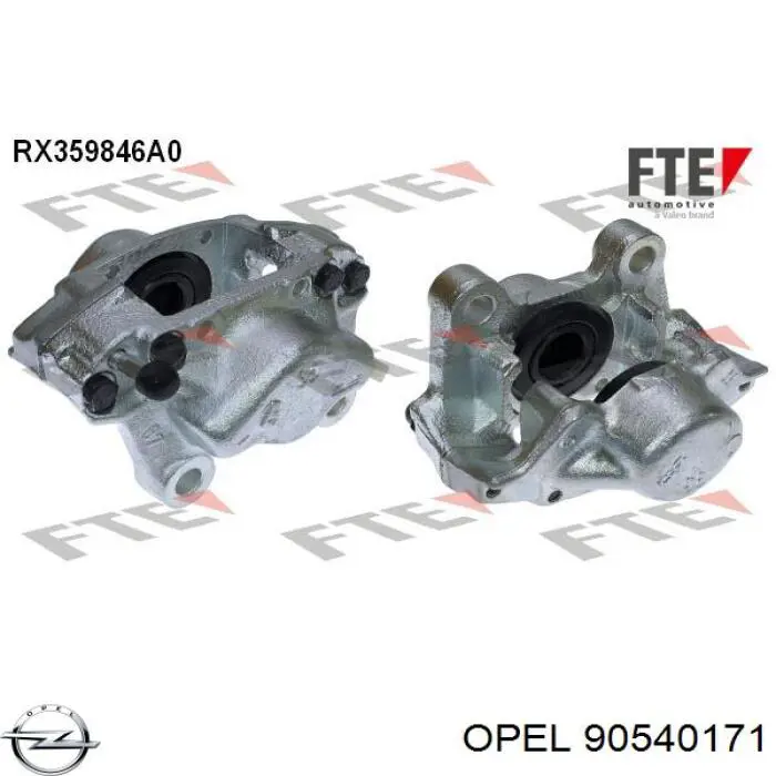 Купить 90540171 Opel Суппорт задний правый
