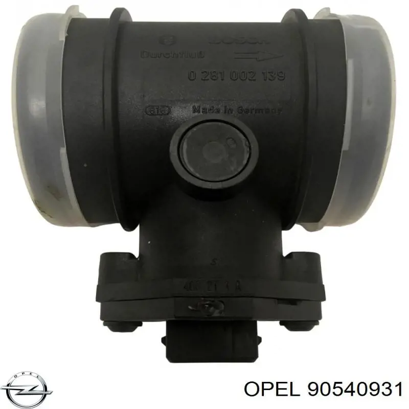 Датчик массового расхода воздуха Opel 90540931 цена, от 33.83 USD