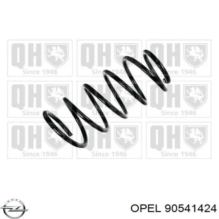 90541424 Opel пружина передняя правая