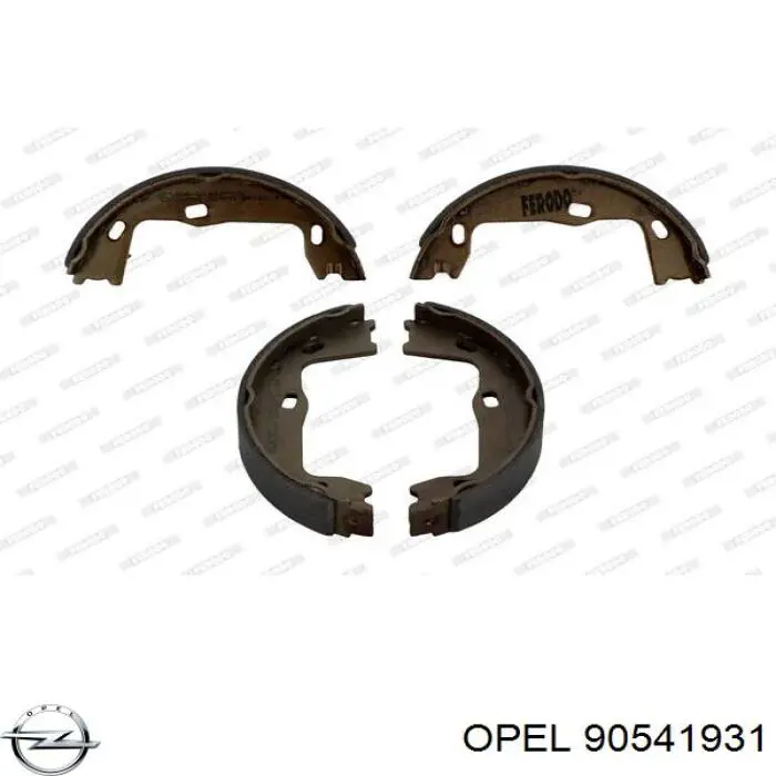 Купить 90541931 Opel Колодки ручника/стояночного тормоза