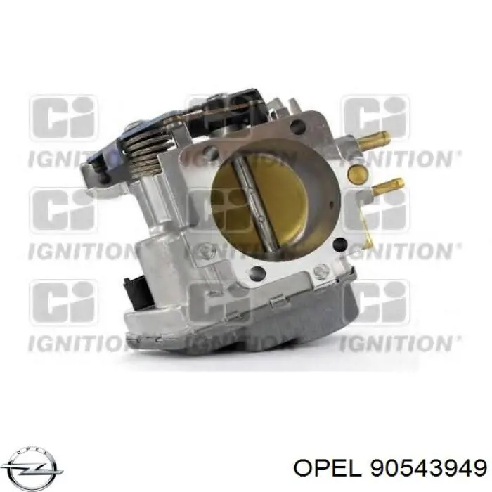 Дроссельная заслонка в сборе Opel 90543949 цена, от 44.34 USD