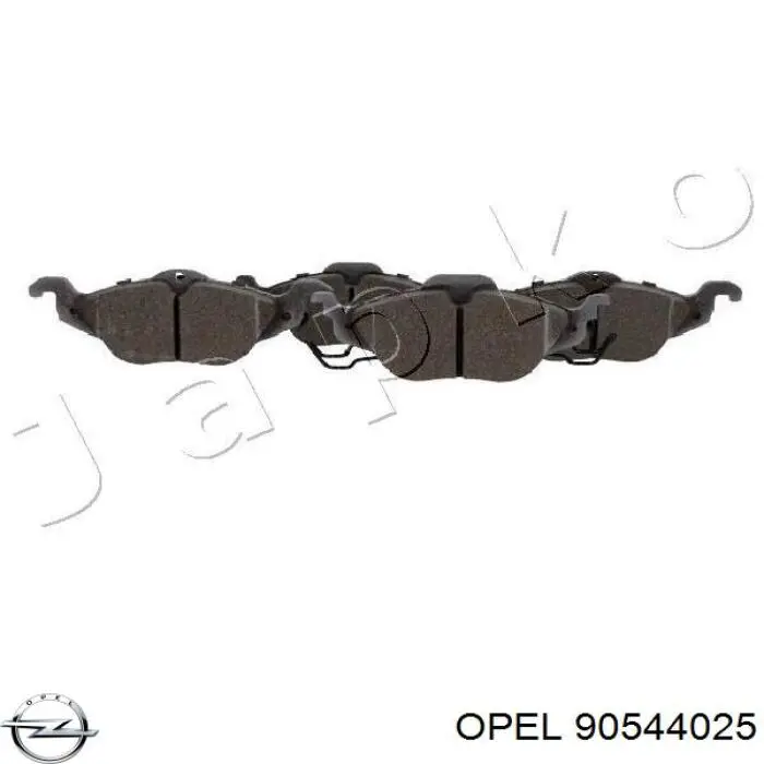 90544025 Opel передние тормозные колодки
