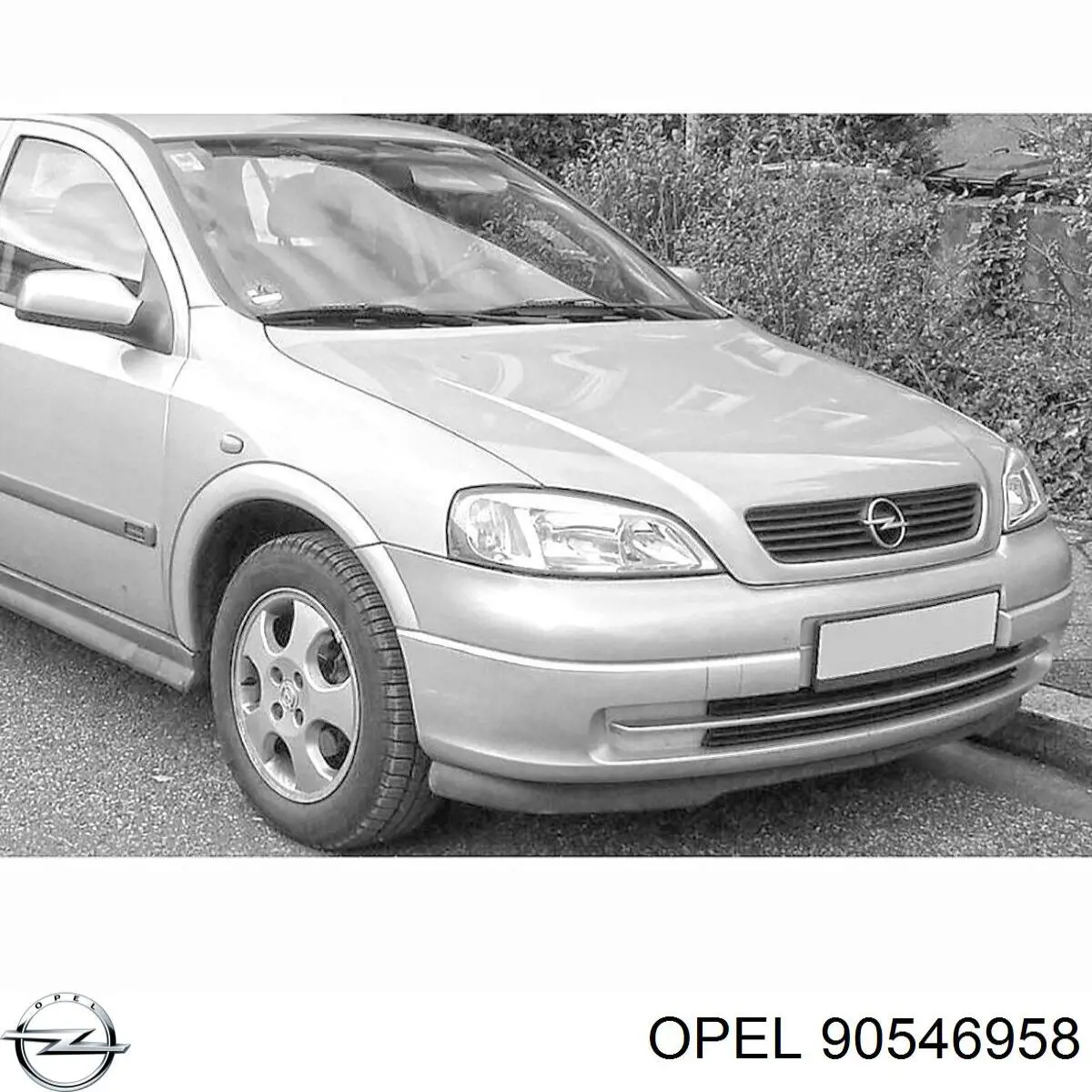 90546958 Opel спойлер переднего бампера правый