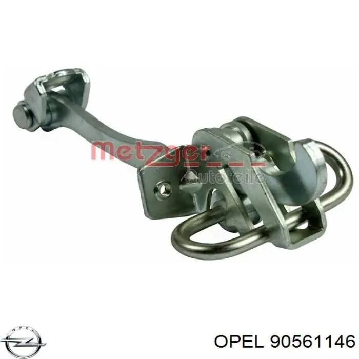 90561146 Opel limitador dianteiro de abertura de porta