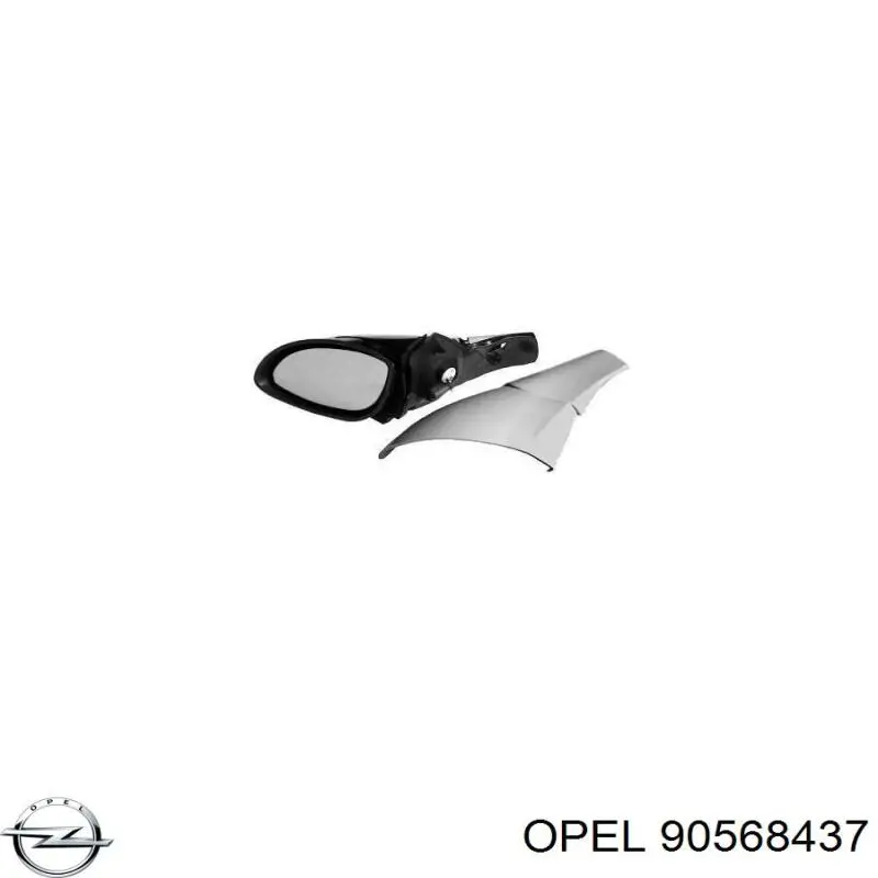 90568437 Opel Левое боковое зеркало