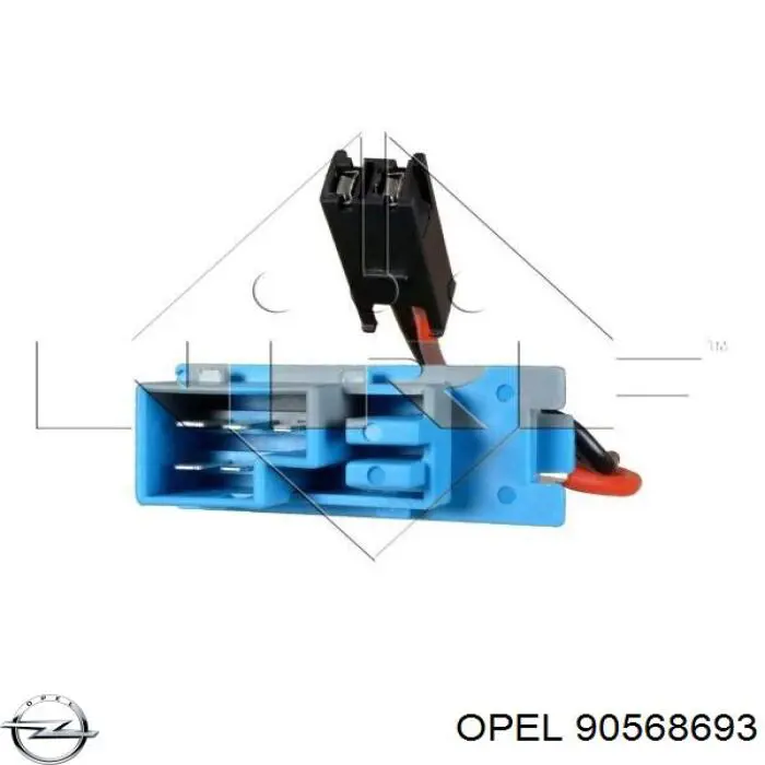 90568693 Opel resistor (resistência de ventilador de forno (de aquecedor de salão))