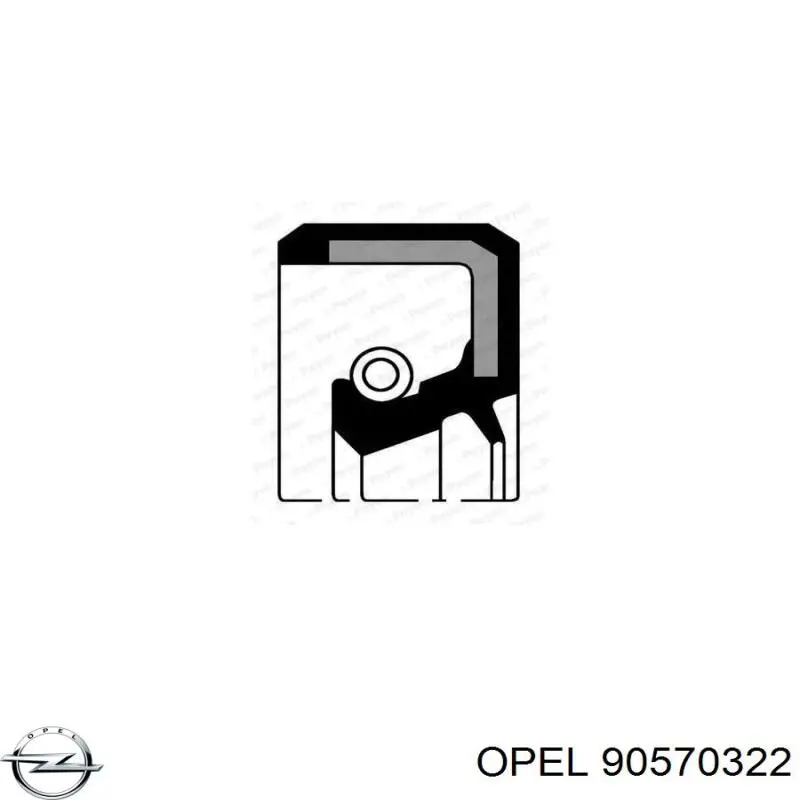 Купить 0614855 Opel Сальник коленвала задний