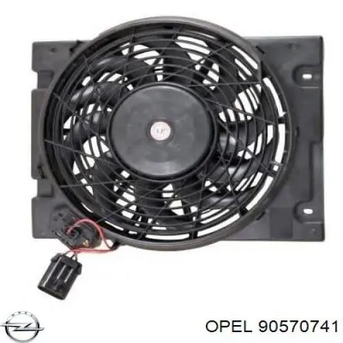 90570741 Opel difusor do radiador de aparelho de ar condicionado