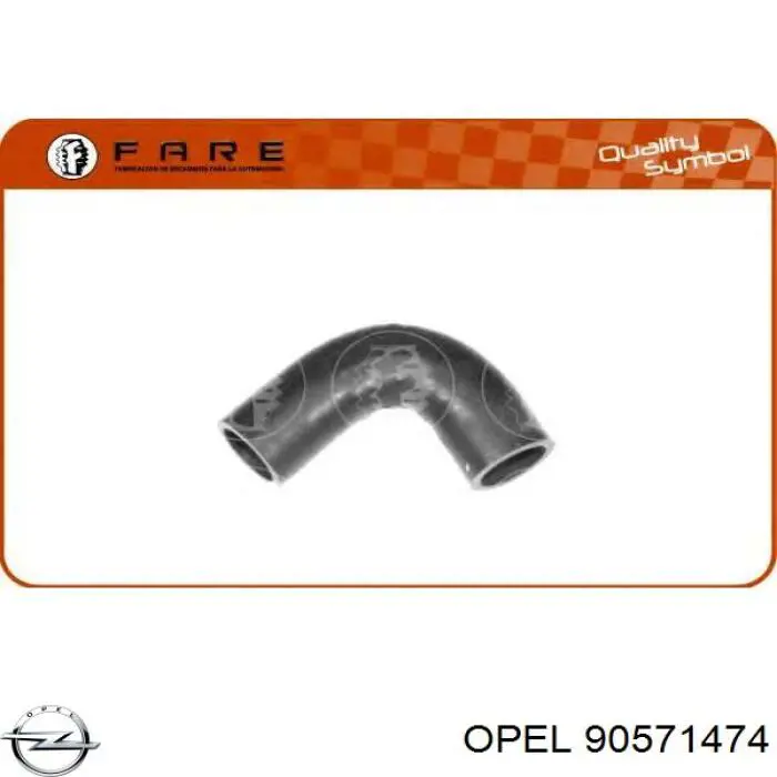 Патрубок вентиляции картера (маслоотделителя) Opel 90571474