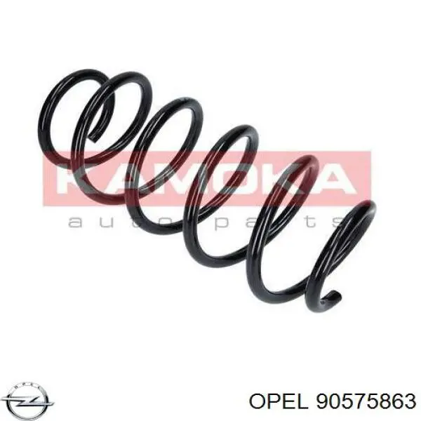 90575863 Opel Пружина передней подвески