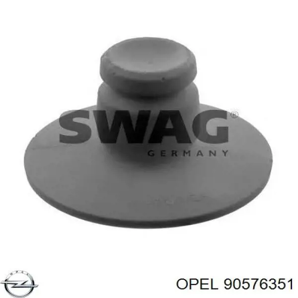 90576351 Opel проставка (резиновое кольцо пружины задней верхняя)
