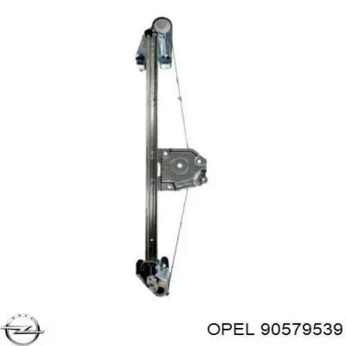 90579539 Opel mecanismo de acionamento de vidro da porta traseira esquerda