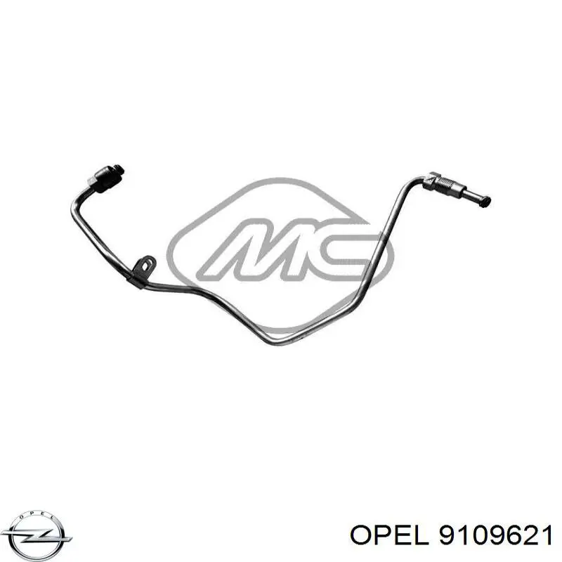 9109621 Opel Подача масляная труба