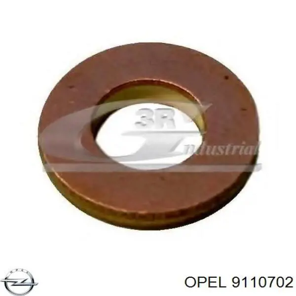 9110702 Opel кольцо (шайба форсунки инжектора посадочное)