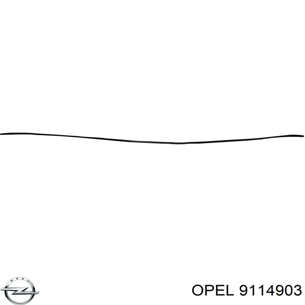 9114903 Opel moldura inferior de pára-brisas