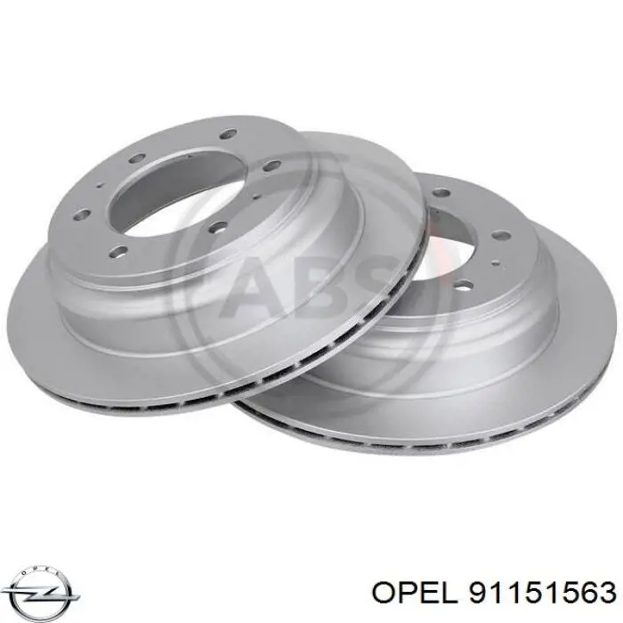 Задний тормозной диск Opel 91151563 цена, от 39.94 USD