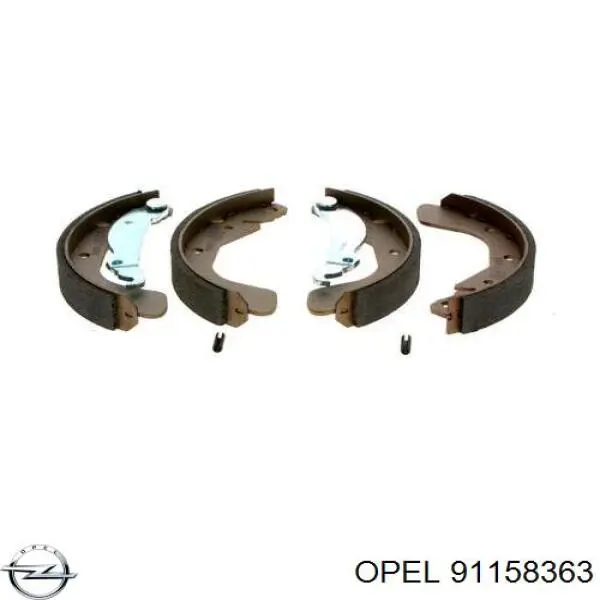 91158363 Opel задние барабанные колодки