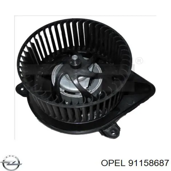Вентилятор печки 91158687 Opel