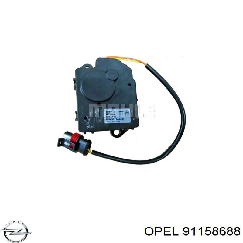 4409449 Opel Привод системы автоматического управления отопителем