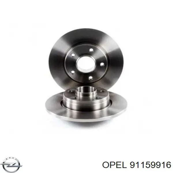 Купить 91159916 Opel Диск тормозной задний