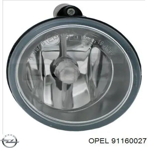 91160027 Opel luzes de nevoeiro esquerdas