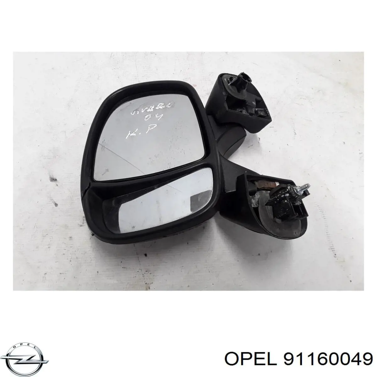 91160049 Opel зеркало заднего вида левое