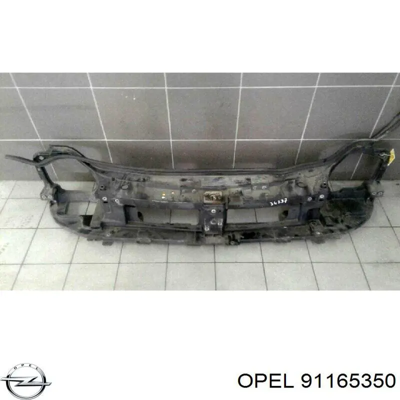 91165350 General Motors moldura do pára-lama traseiro esquerdo