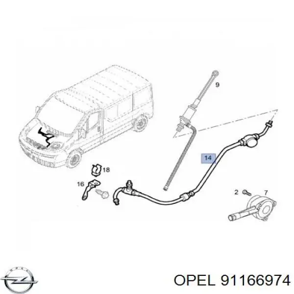Купить 91166974 Opel 