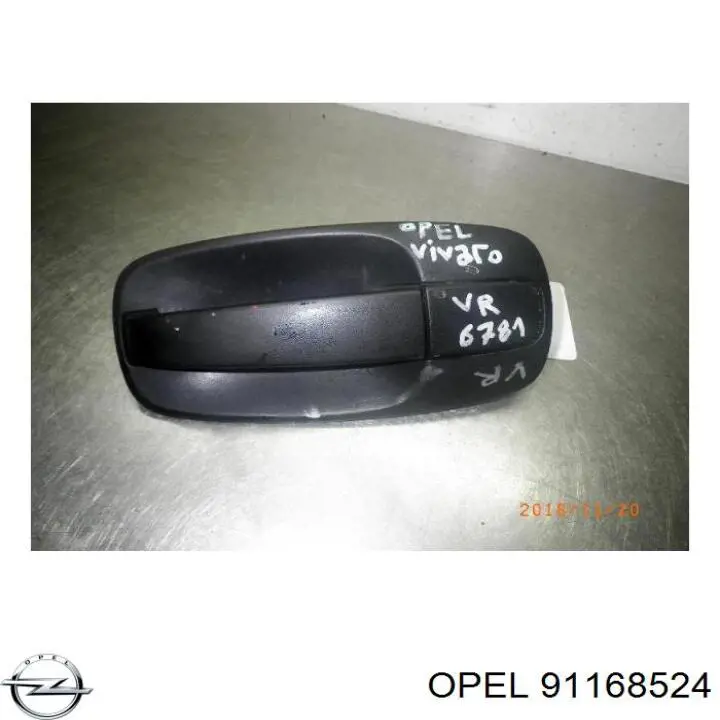 91168524 Opel Ручка передней двери наружная, правая