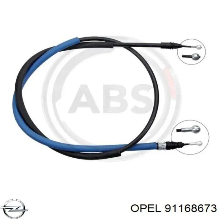 Купить 91168673 Opel Задний правый трос ручника