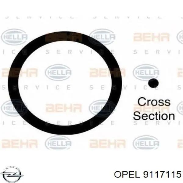 9117115 Opel vedante anular de mangueira do compressor de injeção