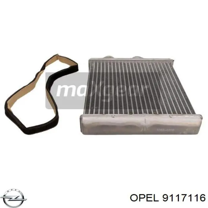 9117116 Opel радиатор печки