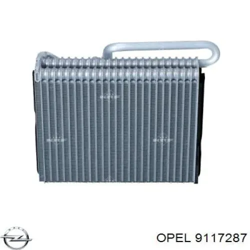 9117287 Opel испаритель кондиционера