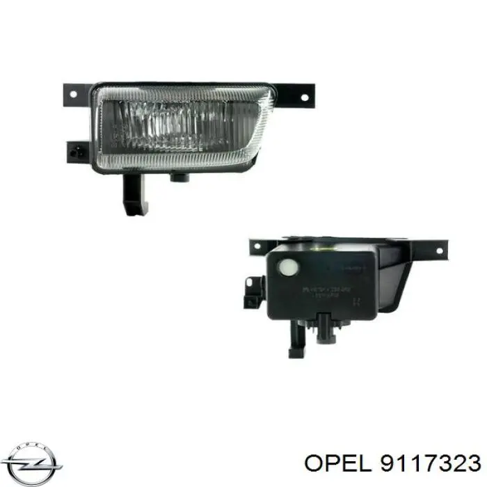 9117323 Opel luzes de nevoeiro direitas