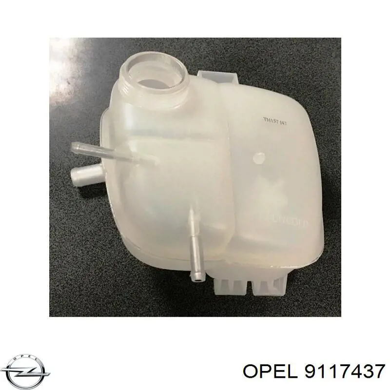 Купить 9117437 Opel Водяной бачок системы охлаждения