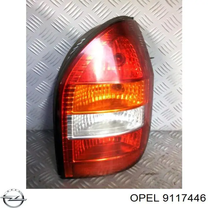 9117446 Opel lanterna traseira direita